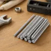 Silver threaded rod, stainless steel external thread screw rod, full-thread fastener, 304 material details Picture